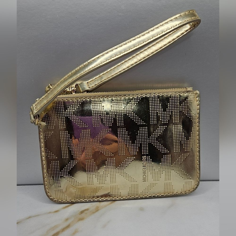 Michael Kors Women's Gold Monogram Wallet
